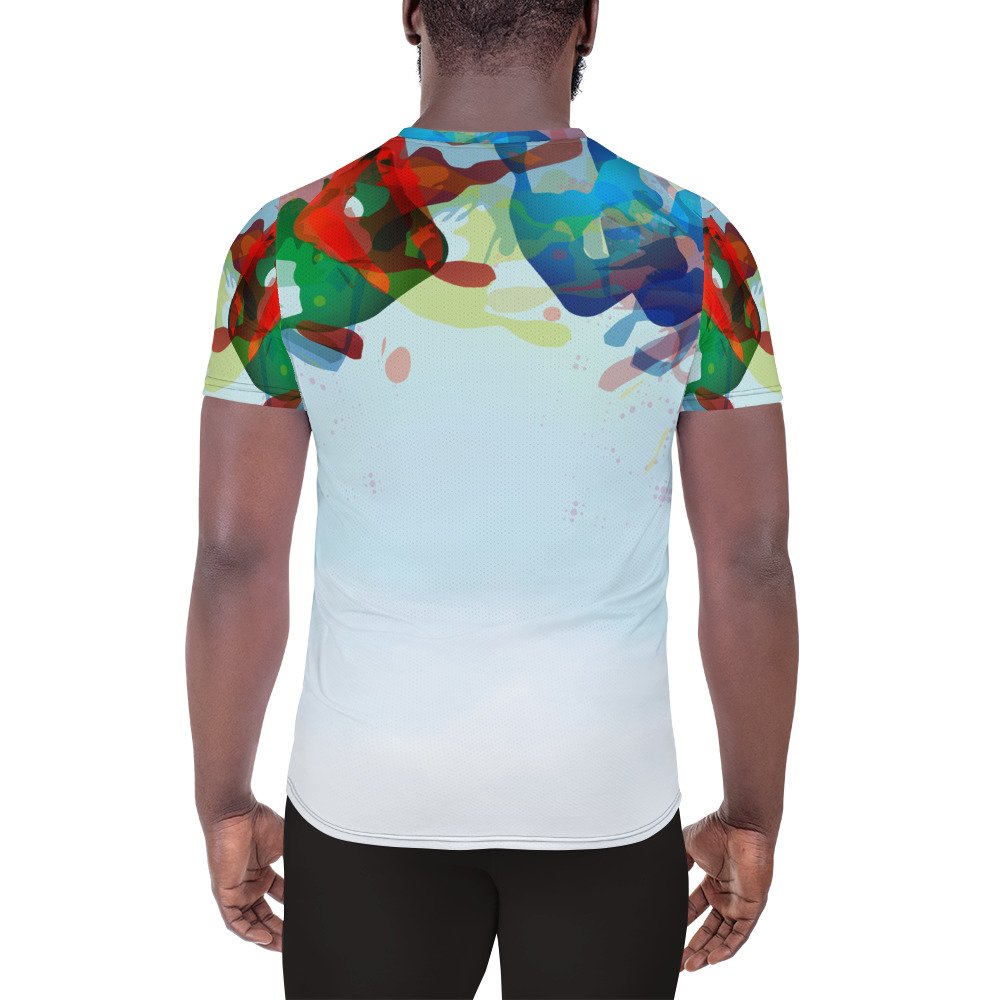 Colorful Elephant Men's T-shirt - Image 5